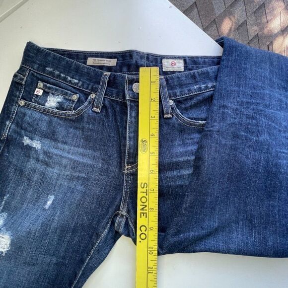 Anthropologie AG Adriano‎ Goldschmied Tomboy Cropped Jeans, Dark Wash, Size 26 - Picture 13 of 13